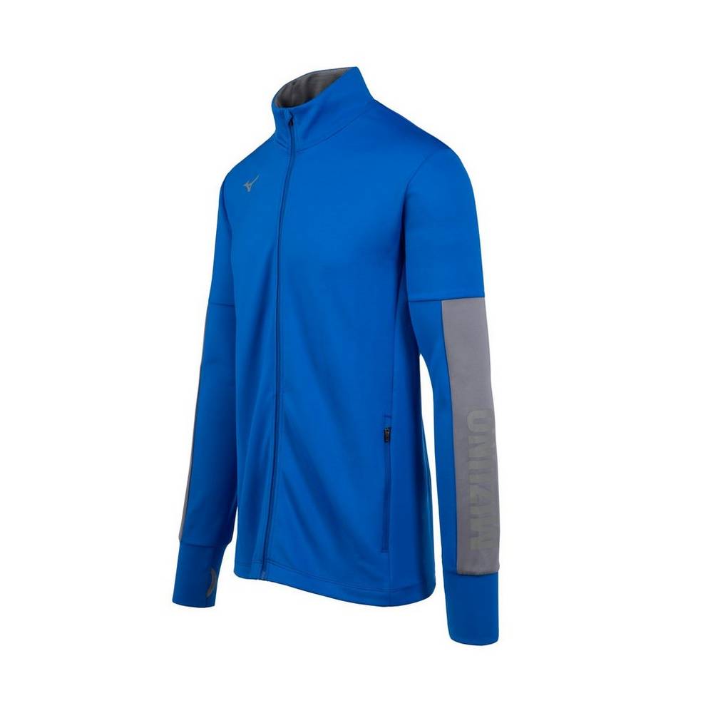 Chaqueta Mizuno Alpha Quest Hombre Azul Real España CHTI-07142